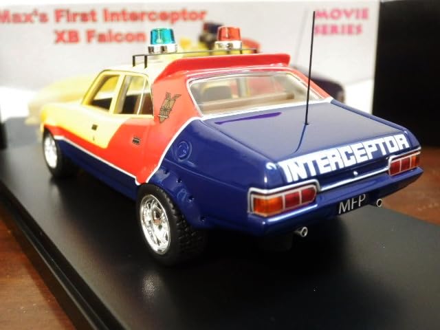 Mini Car Mad Max 1974 Ford Falcon V8 Interceptor Yellow MFP508 Sedan 1/43 "Interceptor" 4-door [Limited Item] [Item]
