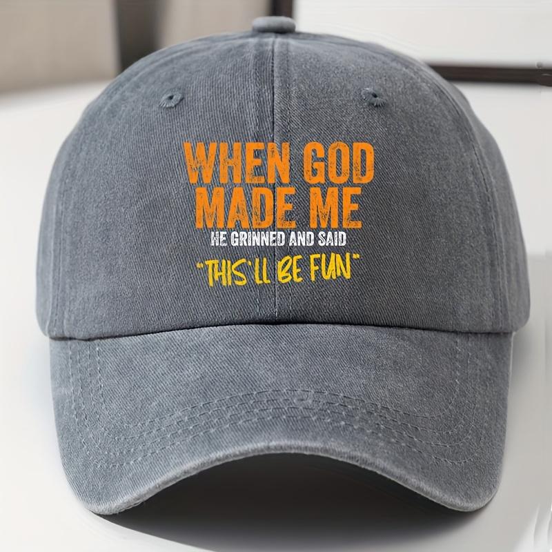

1pc Interesting Fashion Graffiti Print Baseball Cap,Vintage Dad Hat,unisex Outdoor Leisure Fishing Sun Hat for Daily Wear,tralve Adjustable серый