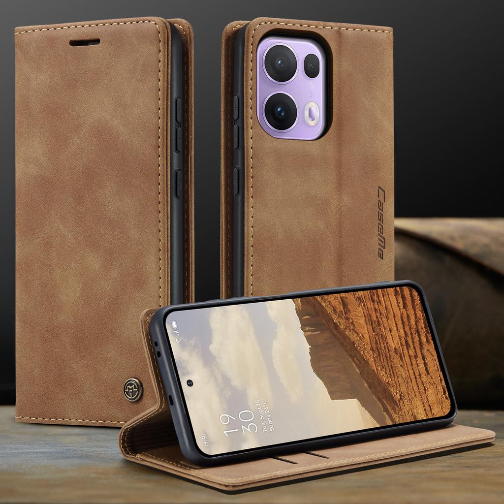 For Oppo Reno13 Pro 5G Wallet Case CASEME 013 Series PU Leather Phone Cover Stand
