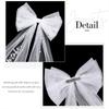 2026 Fashion Bridal Bow Embroidery Hairpin Pearl Hot Silver Shoulder Strap Bachelor Party Super Fairy Mesh Set