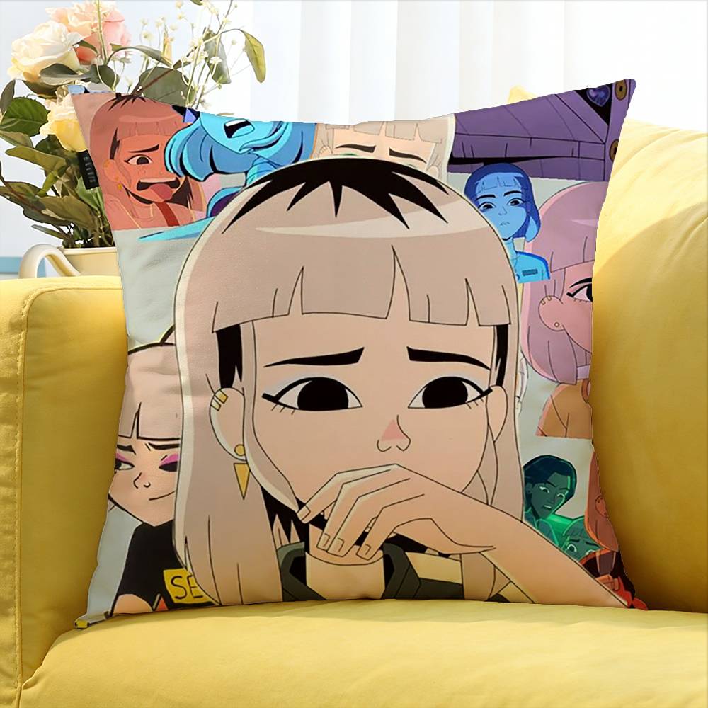 Jentry Chau Various Sizes Square Pillow Case For Car Home Bedchamber Decor