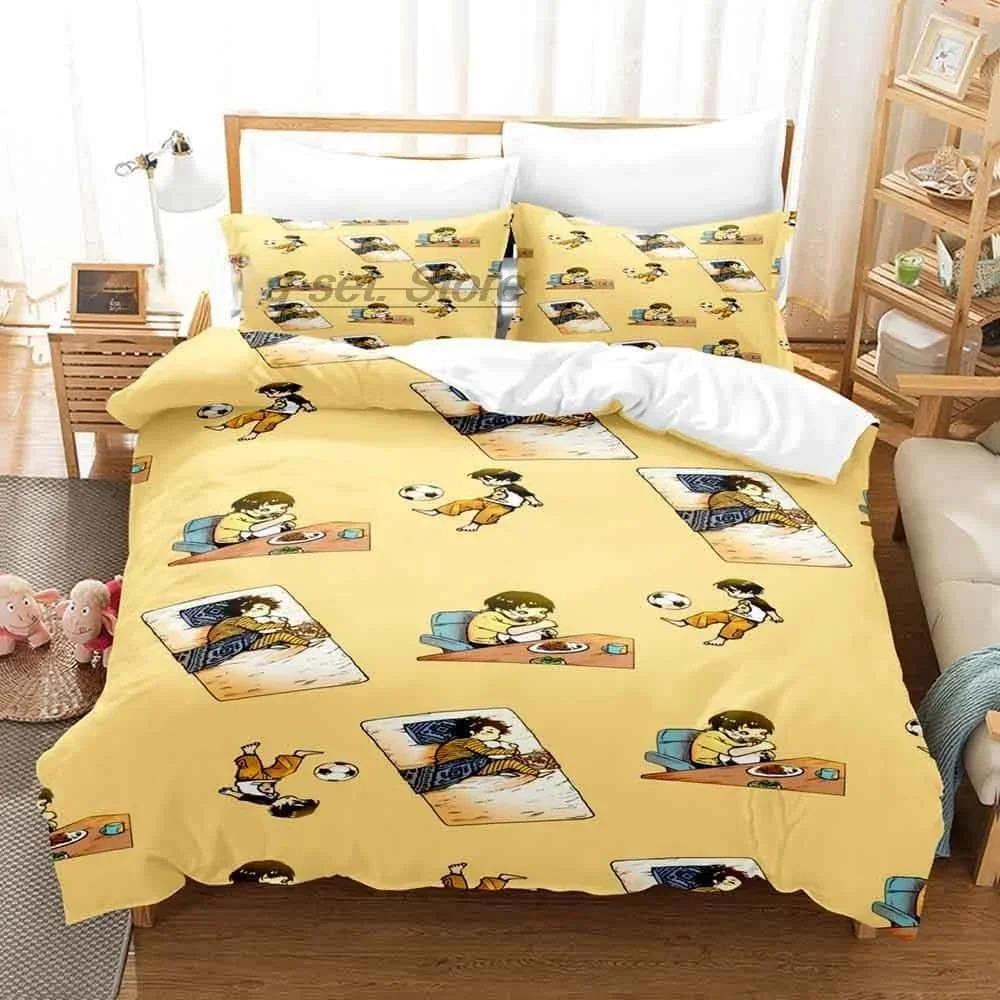 

Новый 3D-печатный комплект постельного белья с изображением аниме BLUE LOCK Bachira, односпальная кровать размера «queen-size», комплект постельного белья для взрослых и детей, комплект пододеяльников 70x133cm 2pcs