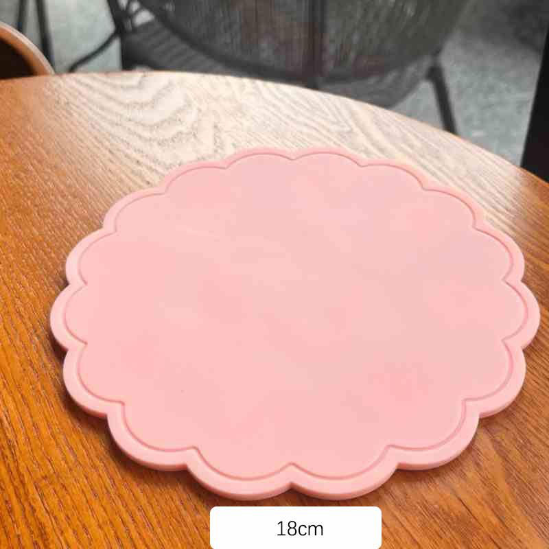 Silicone Coasters Flower Heat Insulation Antiskid Drink Cup Mats Waterproof Pot Bowl Pad Table Protector Drinkware Decoration
