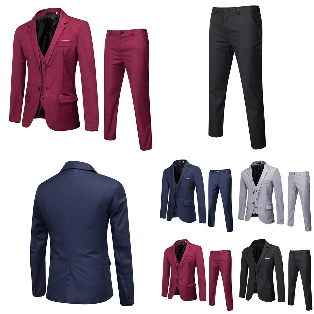 Premium Quality Slim Fit 3 Piece Suits For Men Perfect For Weddings And Formal Events