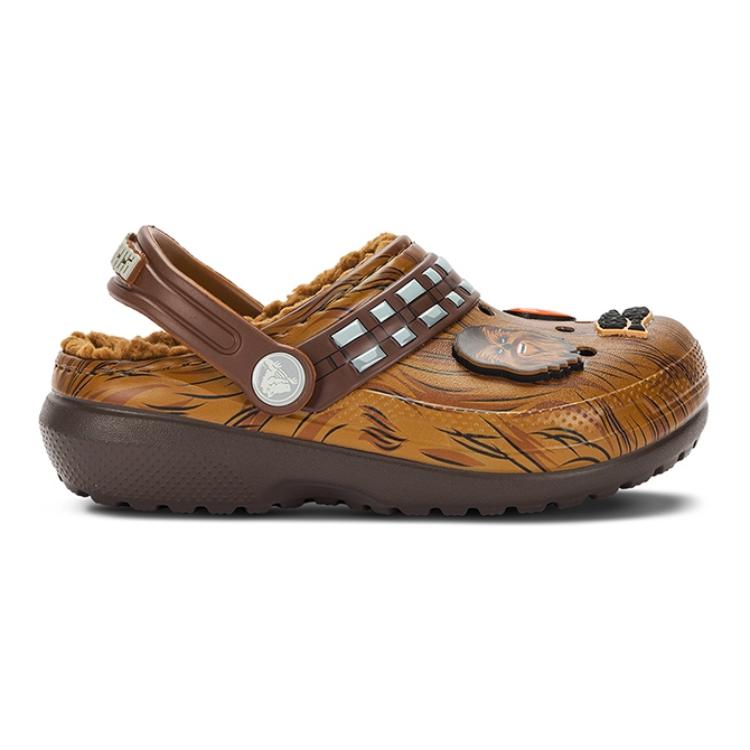 Crocs Star Wars x Classic Lined Clog Kids Chewbacca Kids Sneakers Brown Espresso 208814-206
