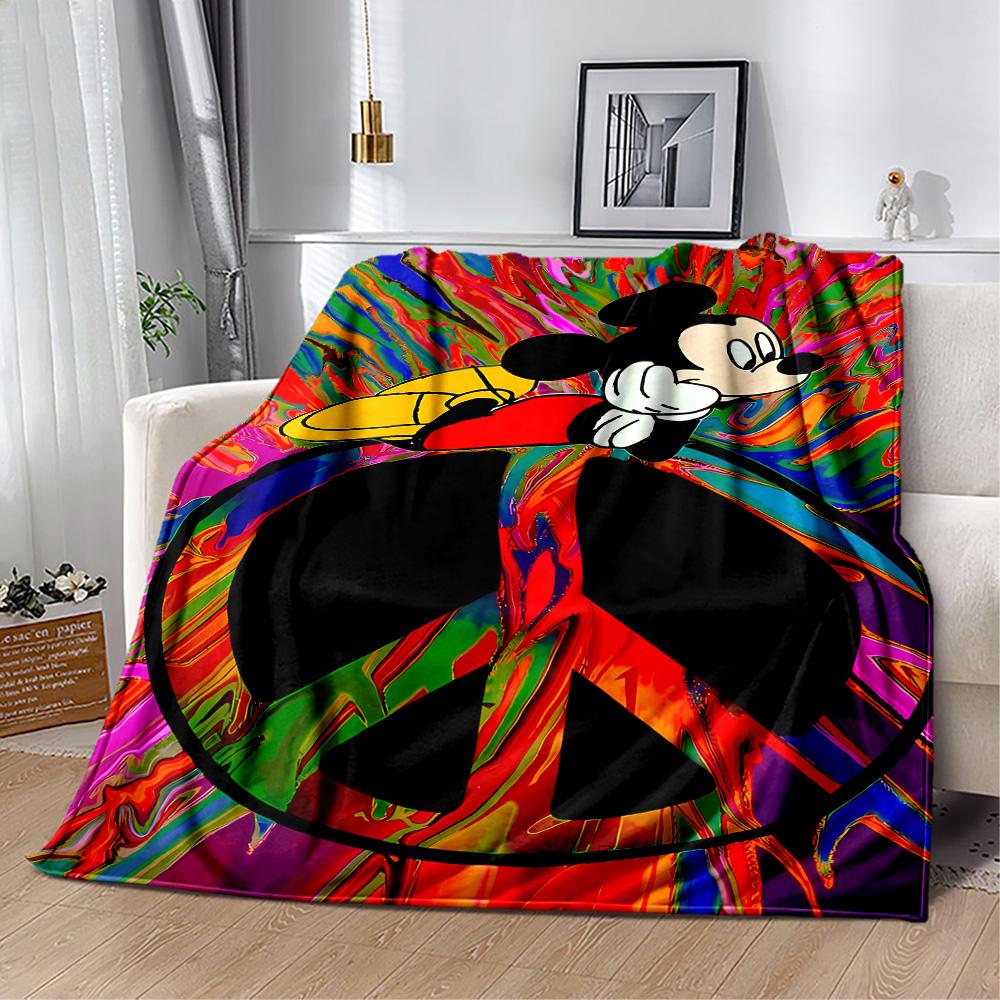 Mickey Mouse Adventure Blanket Soft & Cozy Perfect for Office Chair Bed Office Four Seasons Multipurpose Playful Design Gifts For Family Or Friends