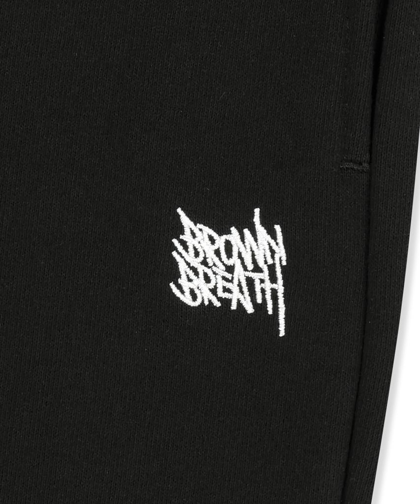 BROWNBREATH Og Tag Wide Sweat Pants - Black
