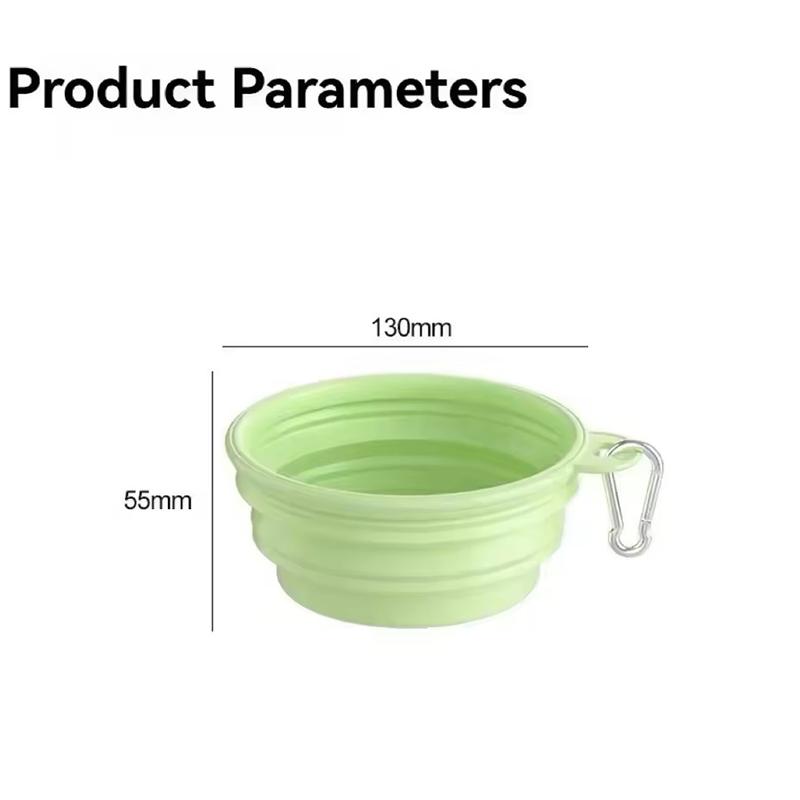 Silicone Collapsible Pet Bowl Portable Foldable Dog Travel Bowl Outdoor Hiking Camping Water Food Feeding Dish For Cat Dogs