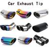 Universal Auto Auto Auspuff Schalldämpfer Spitze Edelstahl Rohr Chrom Trim Modifizierte Auto Hinten Schwanz Throat Liner Zubehör