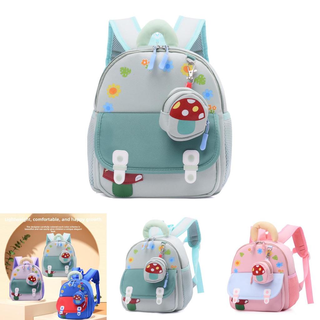 Cartoon Kindergarten Backpack For Kids With Lightweight Oxford Fabric And Cute Anime Pattern For School Use