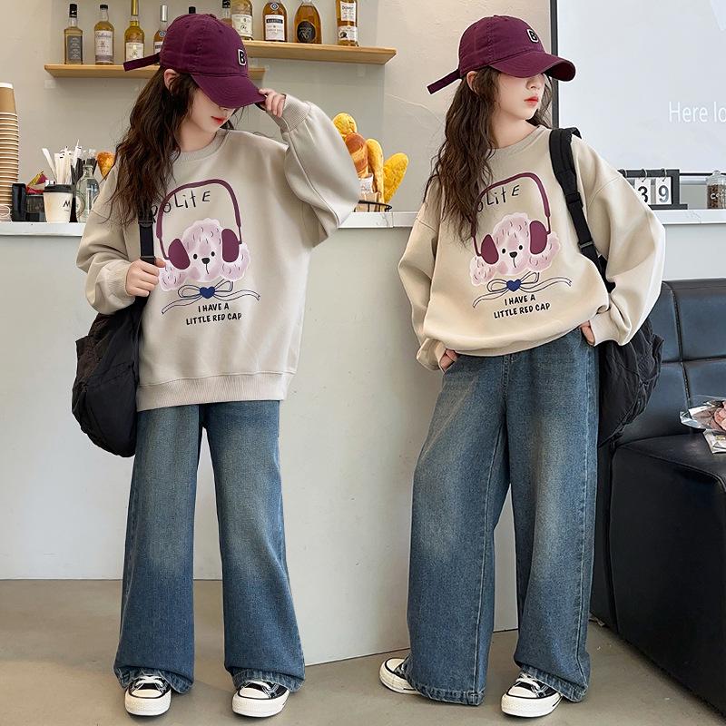 

2025 Spring & Autumn Fashionable Sweatshirt for Girls 160cm