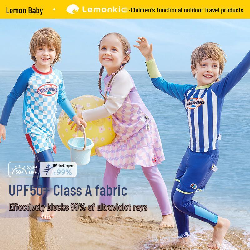 

Lemon Baby Quick-Dry Chlorine-Resistant Swimsuit for Boys and Girls Size 150 [135-145CM, 65-75 kg]