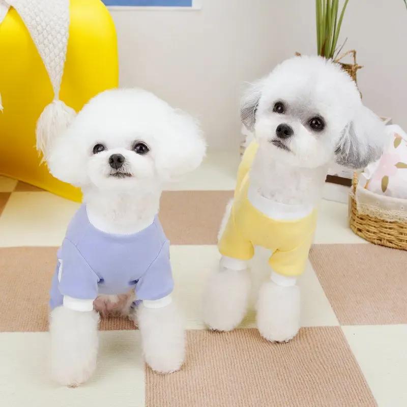 Spring Dog Pajamas Jumpsuit Puppy Pet Clothes Bichon Frise Pomeranian Schnauzer Poodle Dog Apparel Pet Clothing Costume Outfit