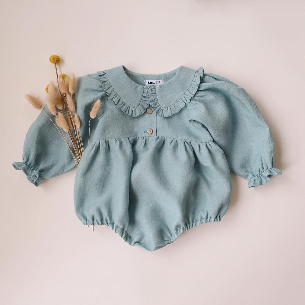 

Cotton Baby Bodysuits for Spring Cute Infant Long Sleeve Romper Newborn Clothing 18-24M 90