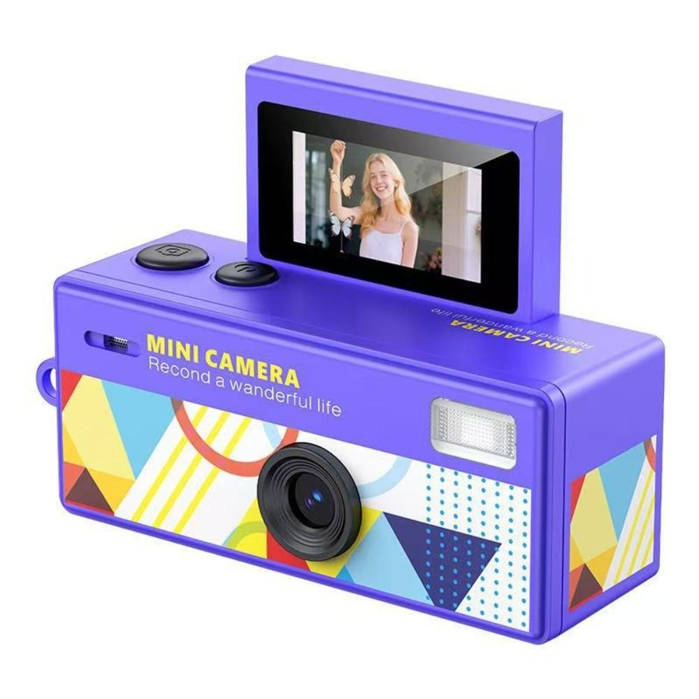 Gifts Flip Screen Keychain Thumb Camera Retro Bag Charm Digital Camera with Video Recording Mini Outdoor Sports Camera