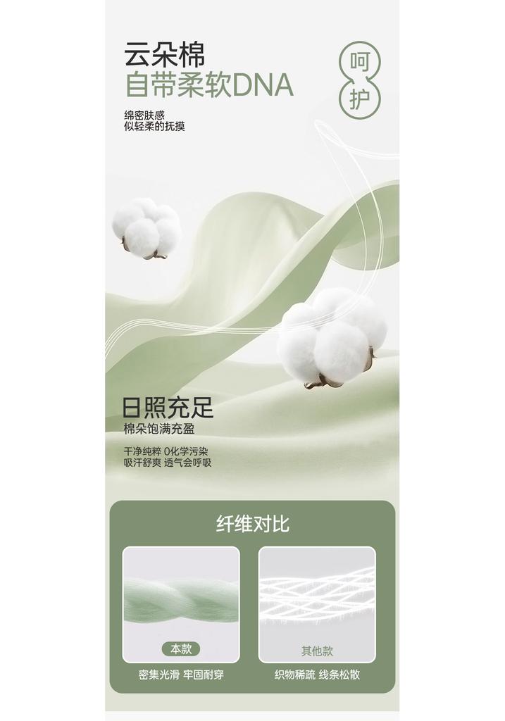 Fentenggan 5 pieces of Xinjiang cotton 10A antibacterial mesh breathable 100% pure cotton crotch mid waist women's underwear