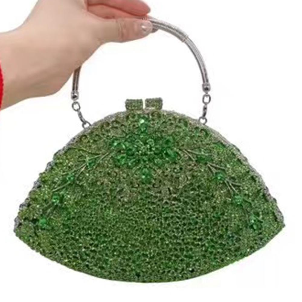 Bolso de Noche Grande para Mujer con Pedrería Bolsos de Mano con Piedras de Novia Bolso de Mano Superior de Boda con Diamantes Bolso de Mano para Fiesta de Boda con Cristales