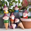 7pcs Gnomes Plant Watering Stakes Indoor Outdoor Water Spikes For Plant Terracotta Automatic Drip Irrigation For Home Garden