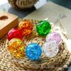 Seven-Color Crystal Glass Ice Crack Ball Fountain Decor