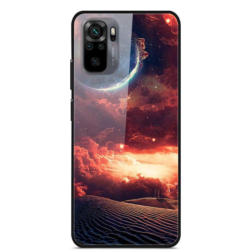 Tempered Glass Case For Xiaomi Redmi Note10 Pro Case Glass Back Cover For Xiaomi Redmi Note 10 10Pro Max Case Note10 5G Shell