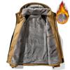 Casual Men's Jacket Winter Fleece Hooded Jacket Men's Thickened Warm Outdoor Mountain Couple Jacket