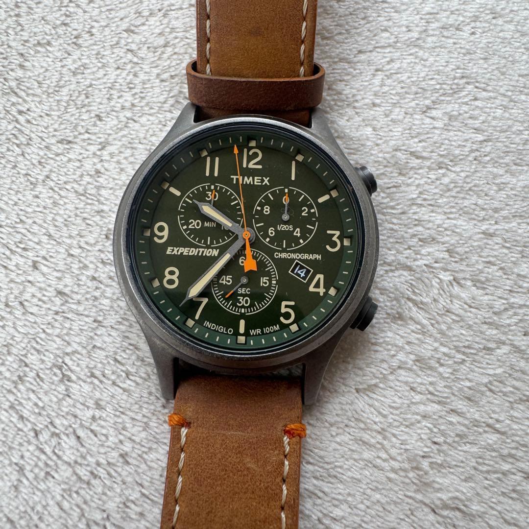 Used Timex Expedition Scout Chronograph Leather