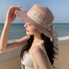 Summer Straw Hat For Women With Wide Brim Sunshade And Adjustable Fit For Beach Vacation