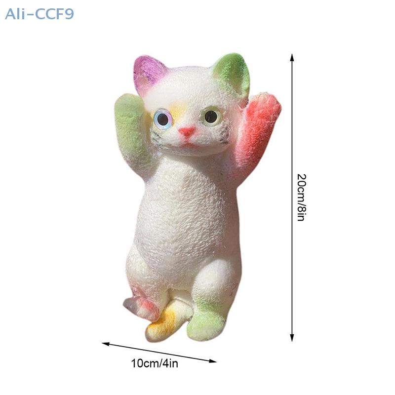 Big Kitty Cat Taba Silicone Fuzzy Super Big Cat Kitten Handmade Squeeze Toy Mochi Toy Hand Relax Stress Release Gift