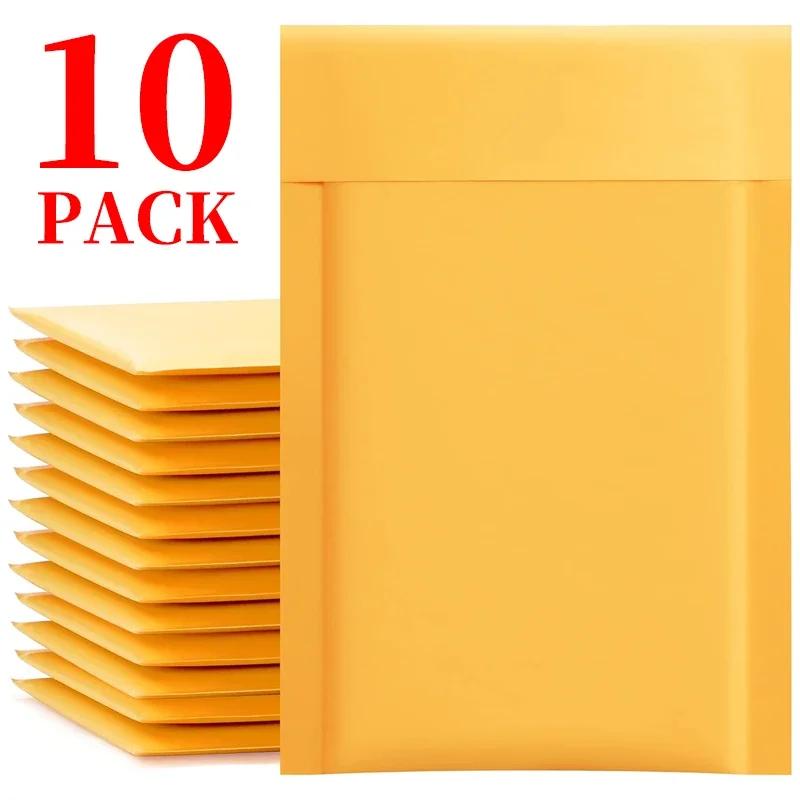 50-10Pack Bubble Envelopes Bags Self Seal Adhesive Padded Bubble Mailers Shockproof Anti Drop Envelopes Mailing Waterproof Bags