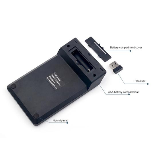 Mini 2.4G Wireless Keys Keyboard Numeric Wired 18 Keypad Numpad for PC Laptop