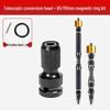 Universal Electric Wrench Conversion Socket To Hex Bit Adapter with Telescopic Spring Sleeve