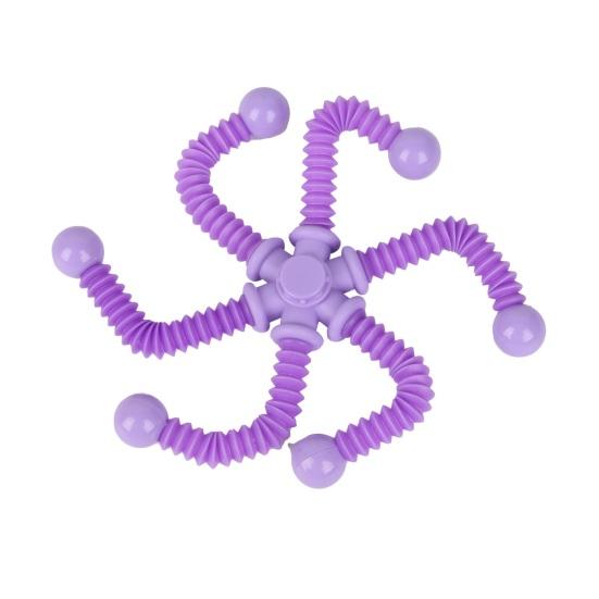 Fidget Spinner Toy for Stretch Tube 2-in-1 Sensory & Kids & Adults Relieve Boredom & Stress Relief