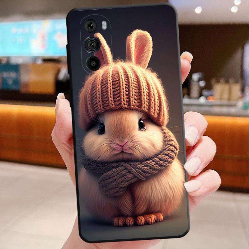 Rabbit Animal Phone Case For Motorola Edge 60 50 40 Pro 60 50 40 30 Ultra Neo Fusion Moto G Play G Stylus G Carcasas
