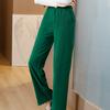 High Waist Corduroy Wide Leg Pants for Women Casual Loose Fit Straight Trousers