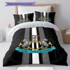 Newcastle United Patronen Beddengoed Set Dekbedovertrek Kussensloop Woondecoratie Cadeau (1 dekbedovertrek + 2 kussenslopen, zonder binnenkussen)