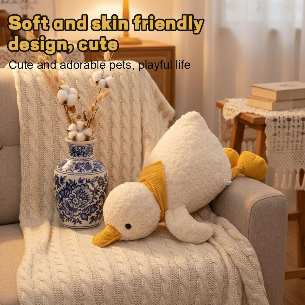 Soft Plush Toy Goose Duck Stuffed Animal Kawaii Sleeping Pillow Comforting Doll Kids Birthday Gift Home Decor