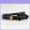 Minimalist Leather Belt For Women With Vintage Elements And Silver Buckle For Office Style