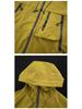 Men's Trendy Waterproof Mountain Windbreaker Jacket - Functional, Loose-Fit Outdoor Mountaineering and Workwear Style