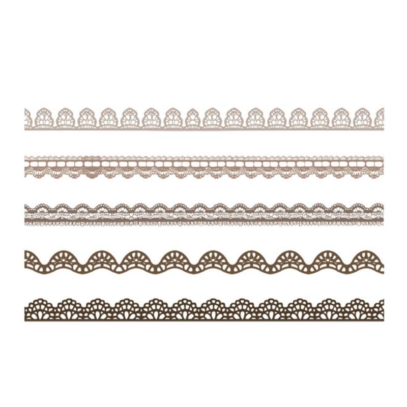 240Pcs Aesthetic Lace Sticker Scrapbooking Decorative Sticker for Journal Notebook Photo Album Phone Case Invitation