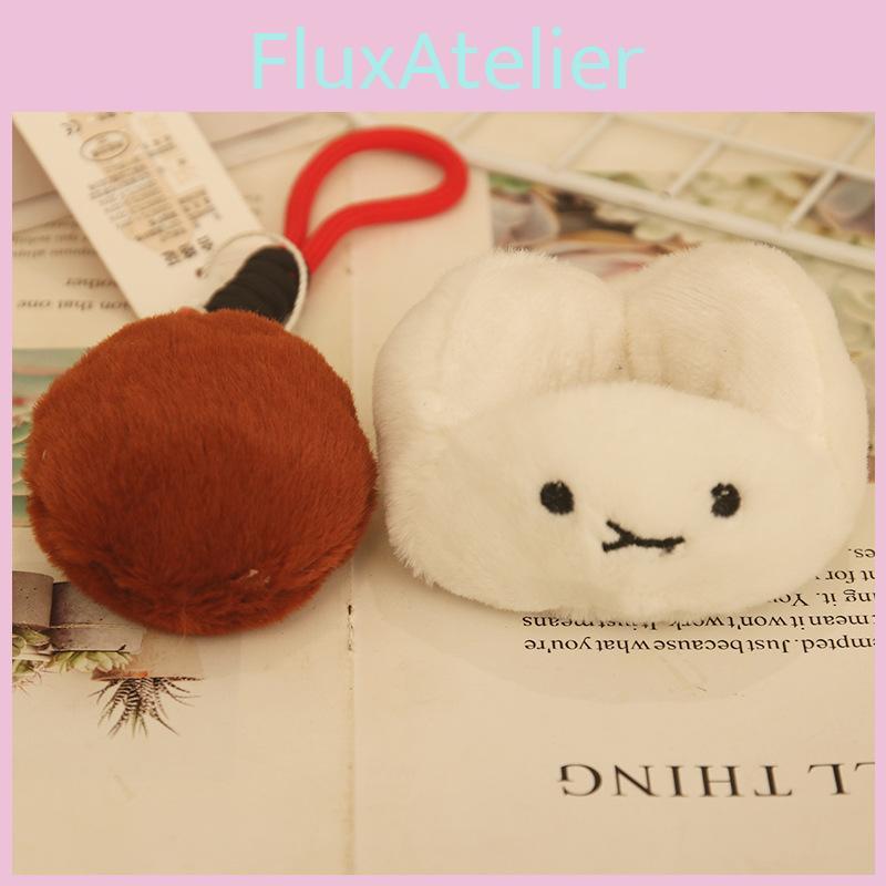 Inspired Cartoon Cha Siu Bao Plush Toy Keychain Pendant Accessories Backpack