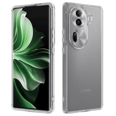 For Oppo Reno11 Pro 5G (Global) Case Scratch-Resistant TPU+Acrylic Clear Phone Cover