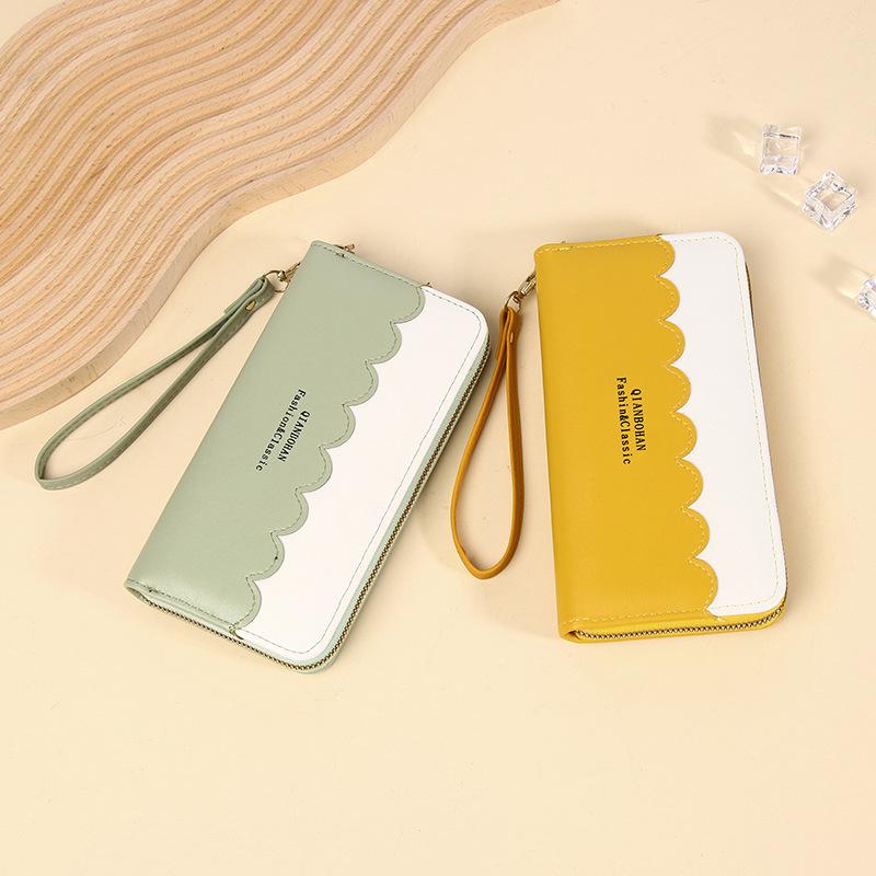 Women's Korean-Style Long Zip Wallet - Trendy, Fresh, Large Capacity Clutch Bag