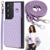 Lanyard Cards Solt Leather Wallet Case For Samsung S23 Ultra S23Plus S22 S21 A54 A53 A52 A14 A13 A04 5G Crossbody Strap Cover