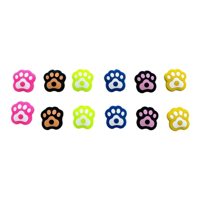 12Pcs Soft Silicone Tennis Racket Dampener Tennis Vibration Dampener Shock Absorbers for Tennis Racket and Strings 1