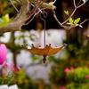 Outdoor Hanging Bird Feeder Tray, Umbrella-Shaped Bird Feeder Tray, Metal Hanging Bird Bath, Hummingbird Feeder, for Garden, Yard, Backyard Decoration