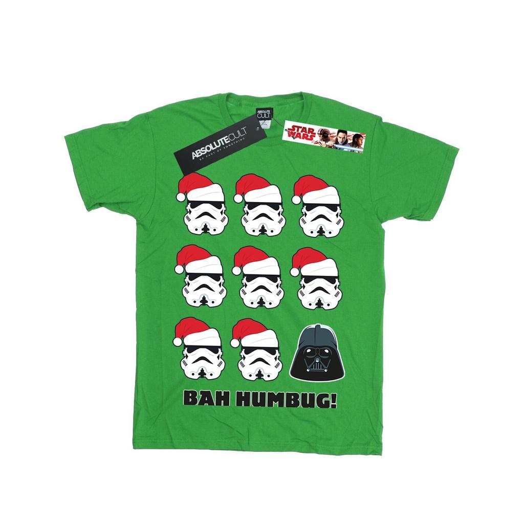 STAR WARS Weihnachts-Humbug-Baumwoll-T-Shirt für Mädchen