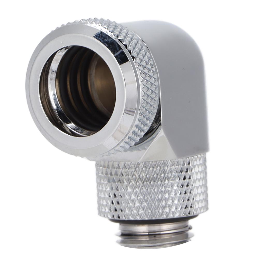 Water Cooling Fitting 360 Degree Rotating Computer WaterCooled AntiDropping Hard Tube Connector(Black )