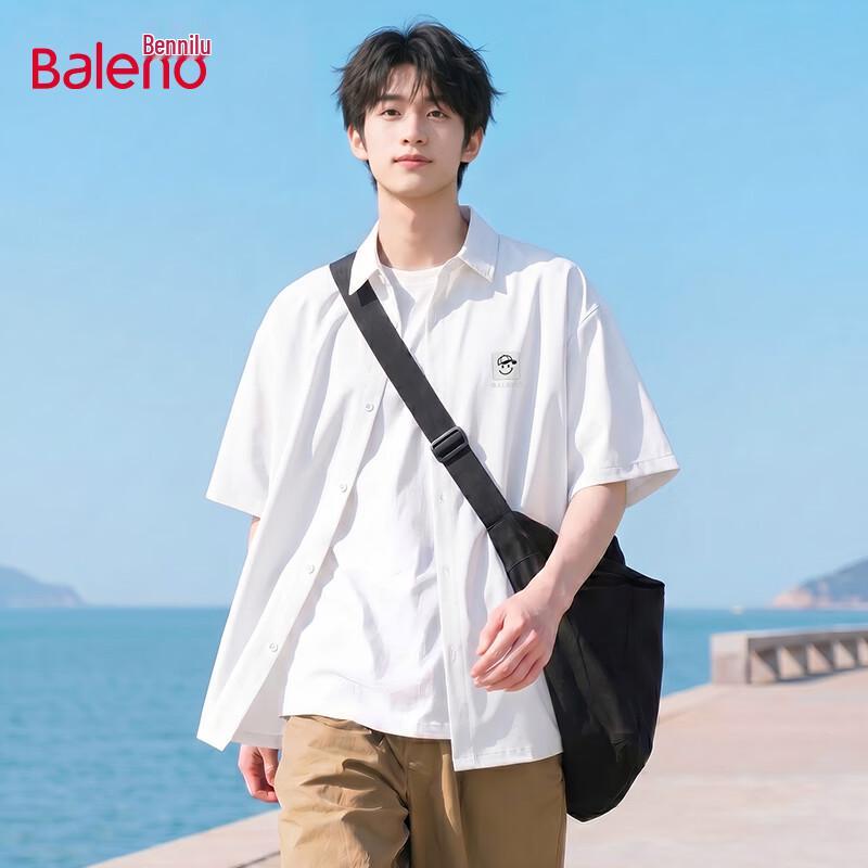 Baleno Men's 2026 Ice Silk Cooling Short-Sleeve Lapel Shirt