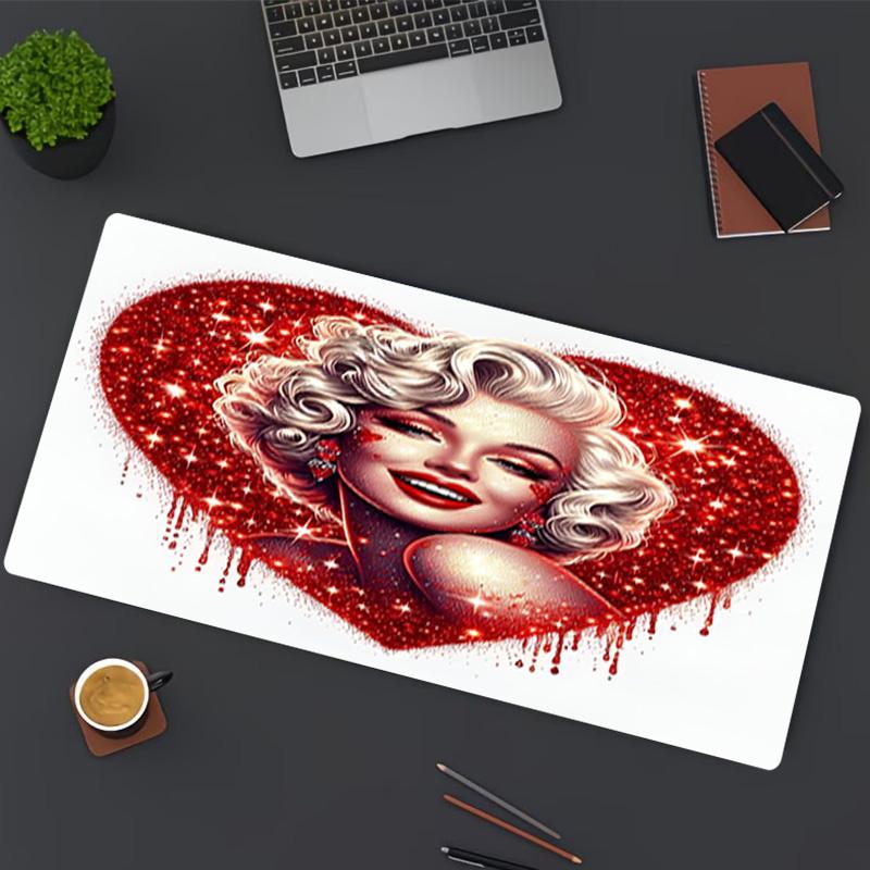 Marilyn Monroe Print Mouse Pad, for Keyboard Pad Laptop PC Mat for Office Home Use, Desk Decor, Perfect Birthday Gift for Gamers