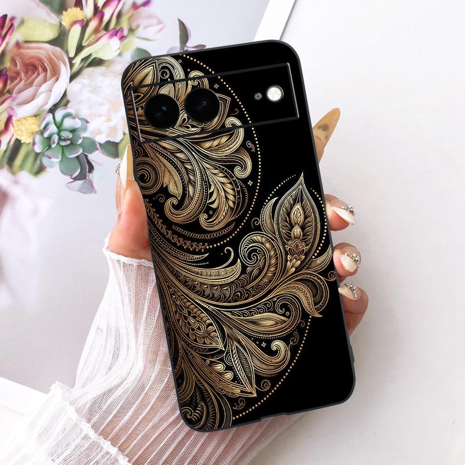 For Google Pixel 7A Case Pixel7 Pro Luxury Flower Butterfly Painted Cover Soft Silicone Case For Google Pixel 7 Pro Pixel7A Bags